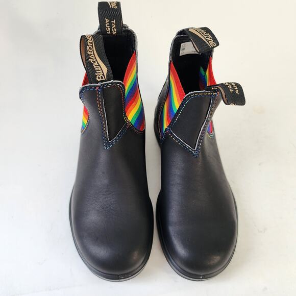 NEW Blundstone 2105 Rainbow Chelsea Boot Women's 6.5 Black Leather - Picture 4 of 8